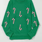 Sequin Candy Cane Sweatshirt