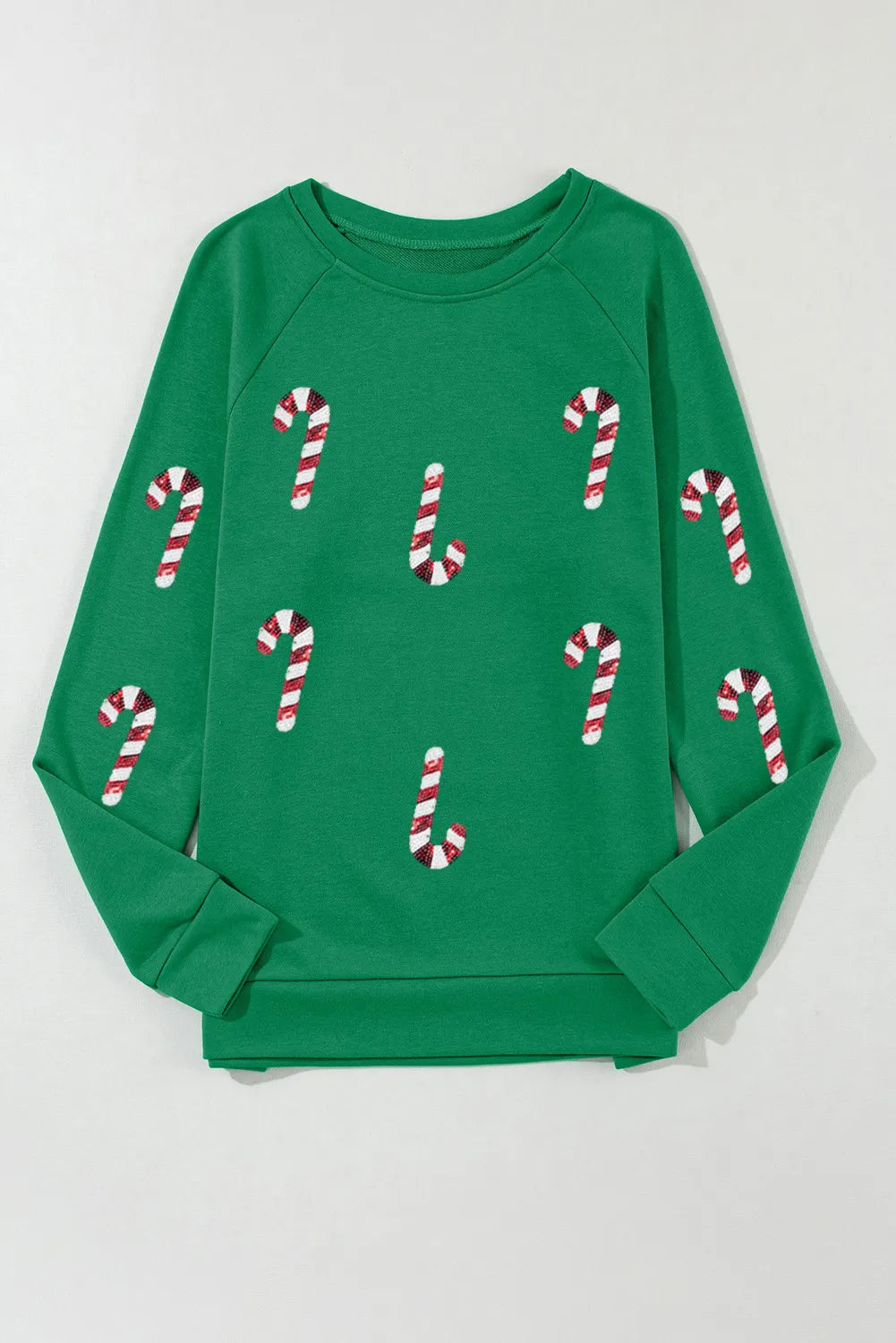 Sequin Candy Cane Sweatshirt