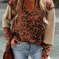 Leopard Dropped Shoulder Hoodie