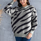 Zebra Striped Sweater