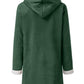 Full Size Pocketed Long Sleeve Hooded Toggle Jacket