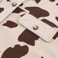 Cow Print Corduroy Shacket