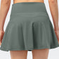 High Waist Wide Waistband Active Skirt