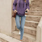 Drawstring Long Sleeve Fuzzy Hoodie