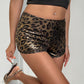 Leopard Mid-Rise Waist Shorts