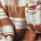 Striped Round Neck Dropped Shoulder Sweater