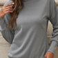 Single Shoulder Long Sleeve Sweatshirt with Zip