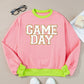 Letter Graphic Round Neck Long Sleeve Sweatshirt