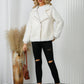 Pocketed Sherpa Zip Up Long Sleeve Jacket