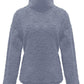 Fuzzy Turtleneck Long Sleeve Sweatshirt