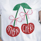 Cherry Round Neck Short Sleeve T-Shirt