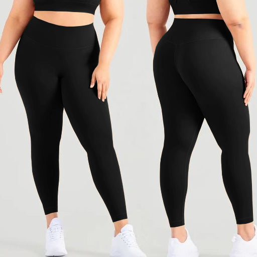 wHiPi.'s Signature Curvy Black Seamless High Waisted Leggings