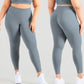 wHiPi.'s Signature Curvy Grey Blue Seamless High Waisted Leggings