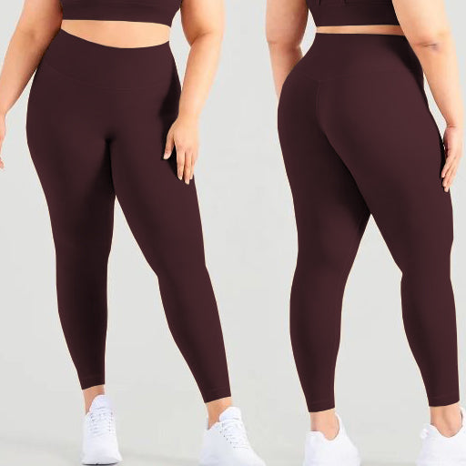 wHiPi.'s Signature Curvy Pomegranate Seamless High Waisted Leggings