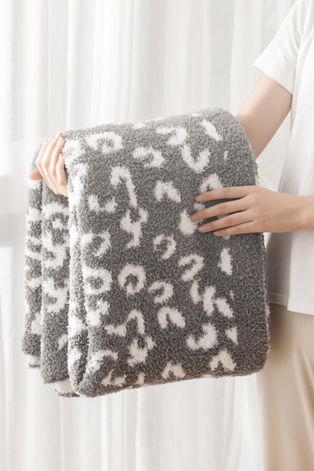 Leopard Grain Knitting Blanket